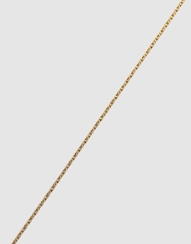 Elli Jewelry - Elegant Rope Chain Necklace in Gold-Plated 925 Sterling Silver