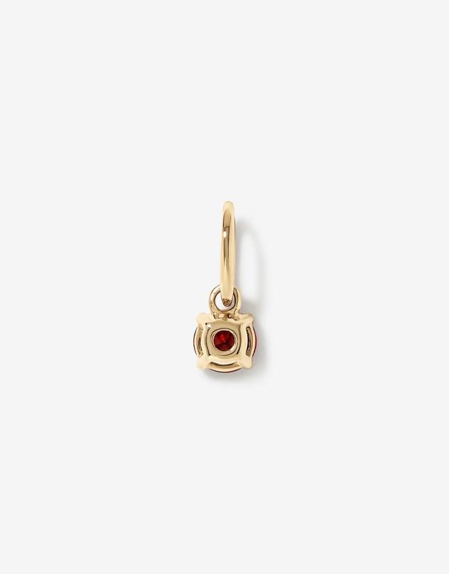 Michael Hill - Round Red Garnet Birthstone Pendant in 10kt Yellow Gold