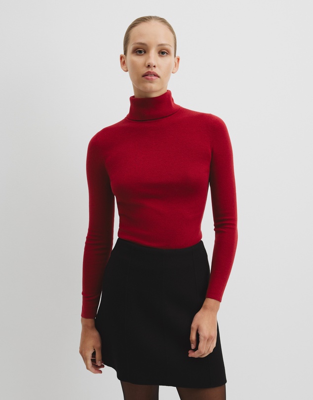 Country Road - Wool Silk Roll Neck