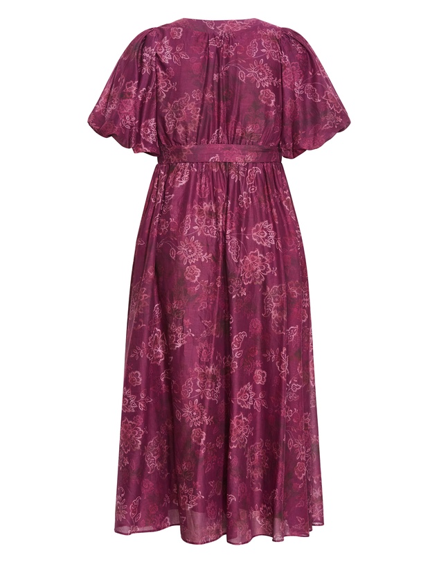 City Chic - Eternal Love Lace Print Maxi Dress