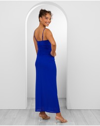Pilgrim - Orlando Cowl Neck Mesh Gown