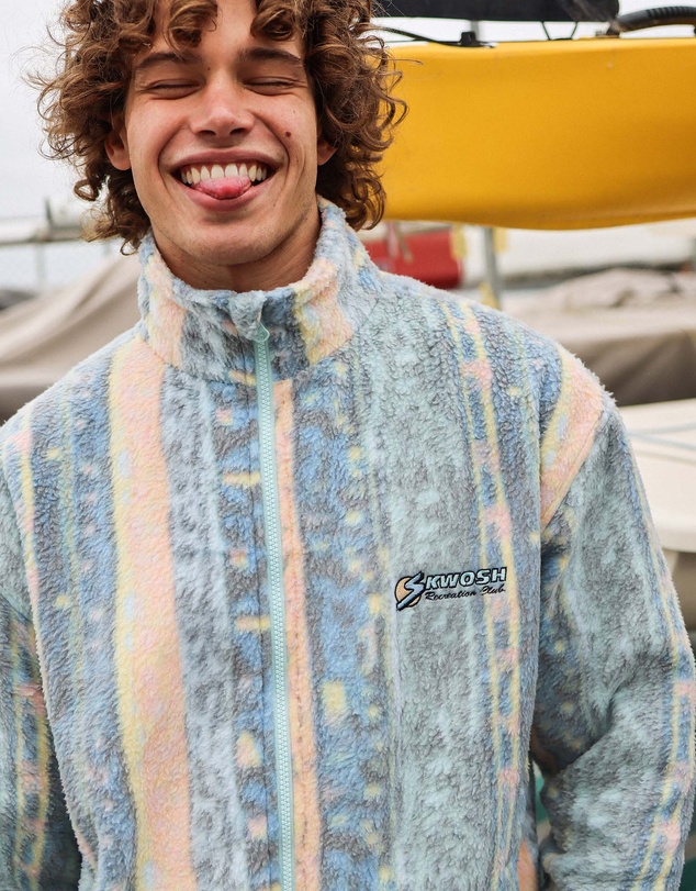 Skwosh - Swayze Stripe Polar Fleece Jacket