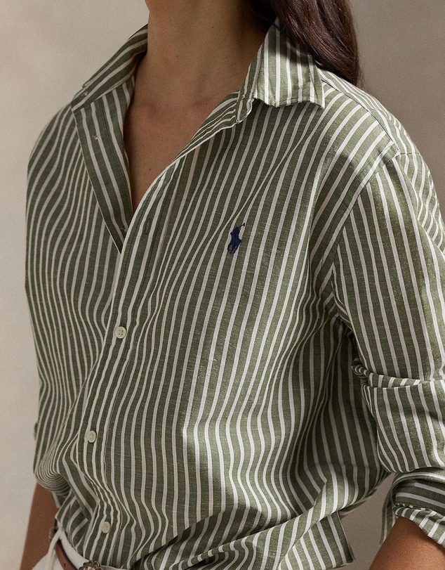 Polo Ralph Lauren - Classic Fit Striped Cotton-Linen Shirt