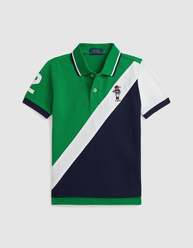Polo Ralph Lauren - Polo Bear Cotton Mesh Polo Shirt - Kids