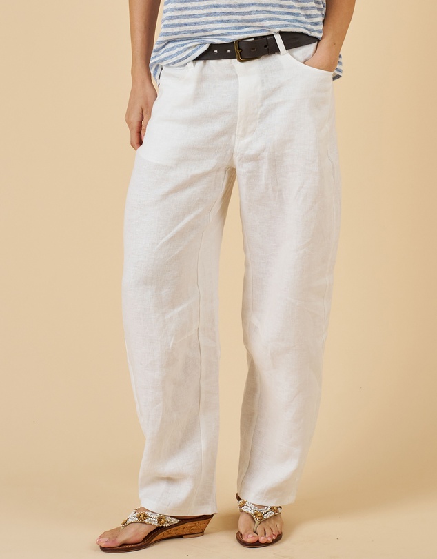 CAMIXA - Aosta Linen Barrel Pants
