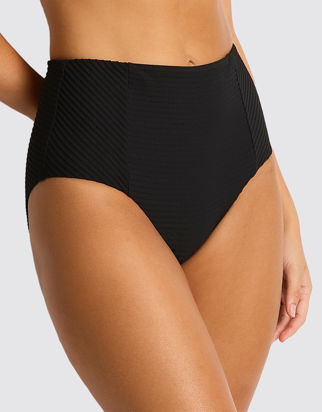 Sea Level Australia - Spinnaker Panelled High Waist Pant Black