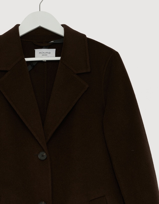 Revibe - Repaired Minima Esenciales Dulcie Relaxed Wool Coat - AU 8