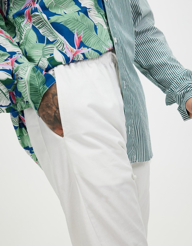Surrounded By Ghosts - The Vanadium Linen Drawstring Pants