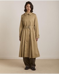 Damson Madder - Sofia Pleated Trench Coat