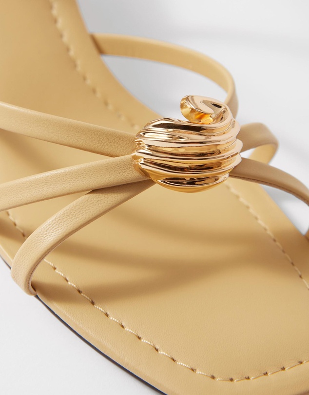 & Other Stories - Embellished Heeled Leather Sandals