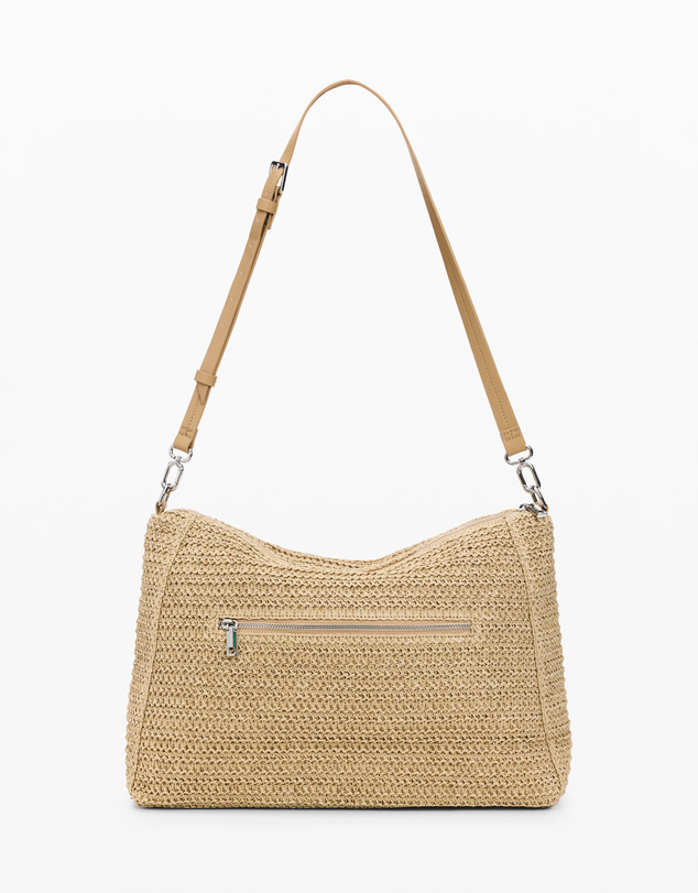 Desigual - Large raffia bag with charms