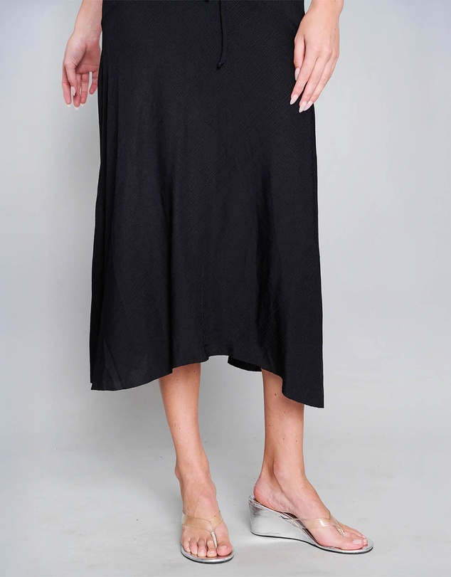 Love and Nostalgia - Alexa Asymmetrical Skirt - Black