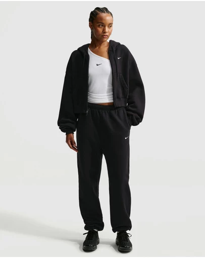 Nike - Nike Studio Fleece Medium Weight High-Rise Oversized Cuffed Pants