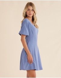 Amelius - Auguste Puff Sleeve Mini Dress