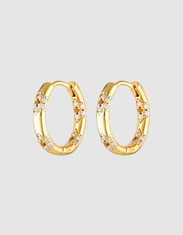 HOUSE OF SLANI - Gold Flower Bloom Hoops