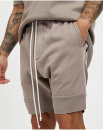Surrounded By Ghosts - The Larimar Fleece Drawstring Shorts