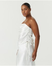 Third Form - Satin Drape Bustier