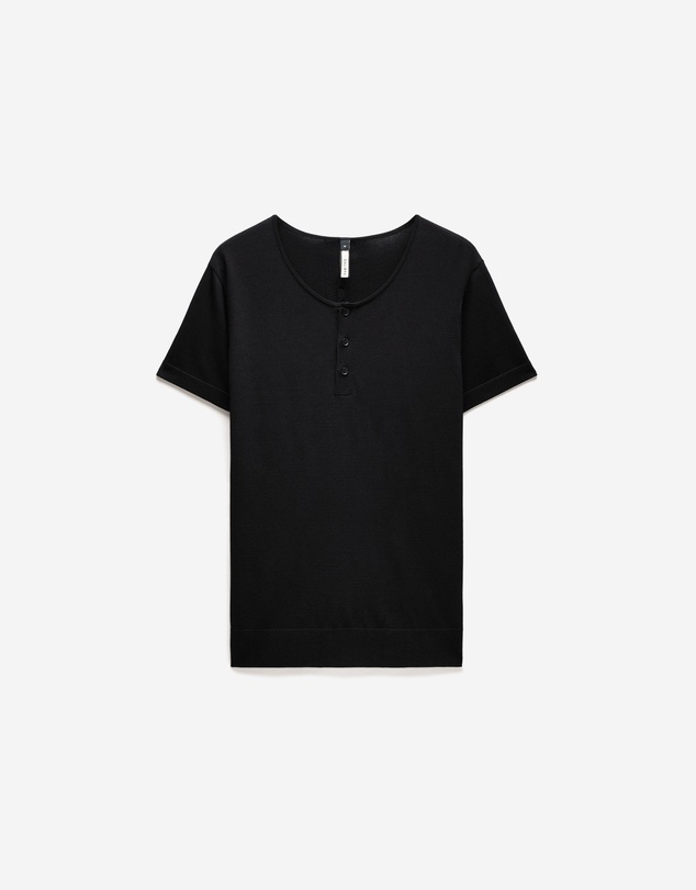 Calibre - Short Sleeve Tech Henley Black