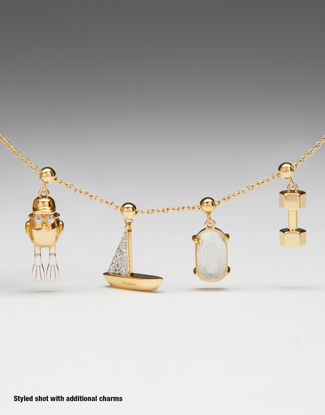 PDPAOLA - Charm Necklace Boat Charm