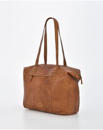 Cobb & Co - Rochester Washed Leather Weekender Bag