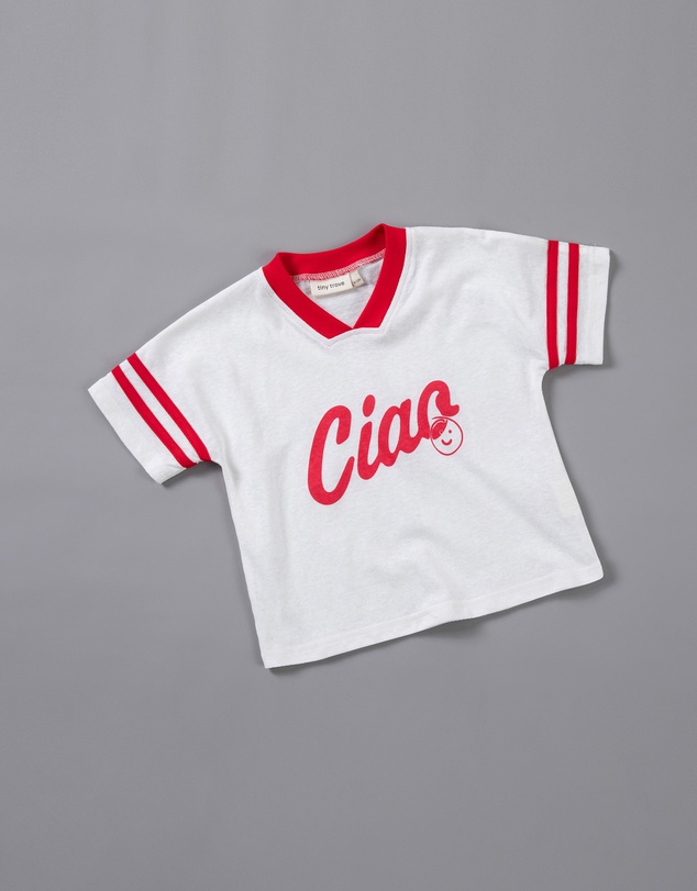 Tiny Trove - Ciao Smiley Relaxed Tee - Babies-Kids