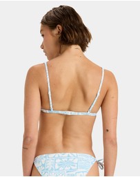 Roxy - Womens Flowers Wave Elongated Tiki Tri Bikini Top
