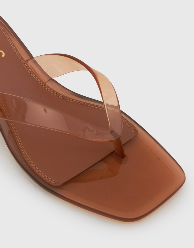 Betts - Tyla Jelly Kitten Heel Thong Sandals