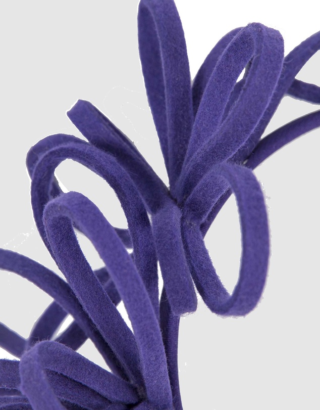 Max Alexander - Felt Purple Loops Fascinator