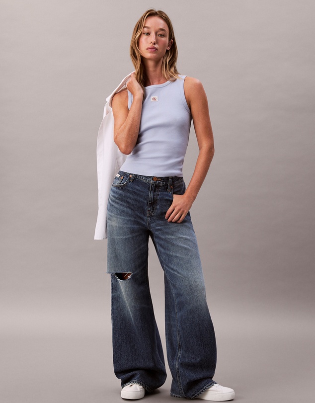 Calvin Klein Jeans - Cotton Stretch Ribbed Tank Top