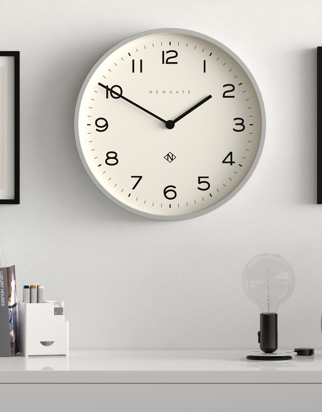 Newgate - Newgate Number Two Echo Wall Clock-Posh Grey