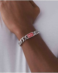 Diesel - Steel Silver-Tone Bracelet