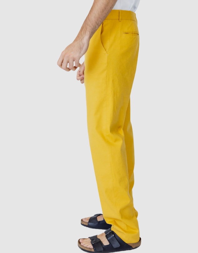 Justin Cassin - Parish Straight Linen trouser