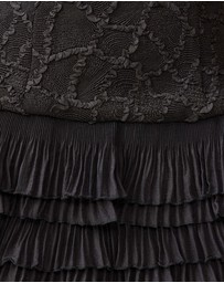 Elliatt - Alexandra Tiered Mini Dress in Black