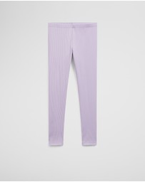 Country Road - Organically Grown Cotton Blend Solid Rib Legging