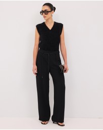 Calli - Mila High Waisted Crepe Pants