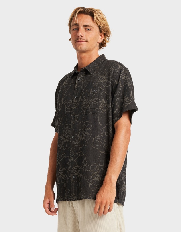 Billabong - Mens Sundays Jacquard Short Sleeve Shirt