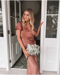 Esther Luxe - Doren Dress - Rust