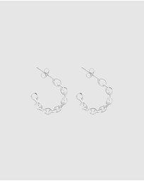 Ichu - Silver Chain Hoops