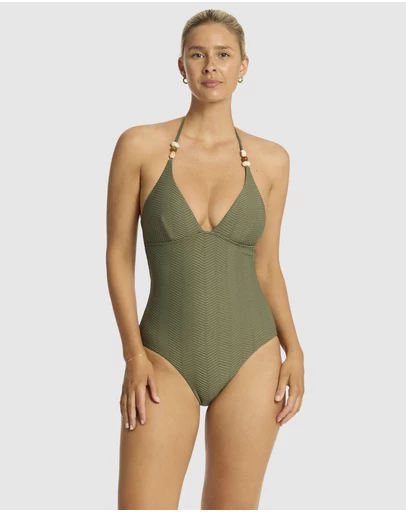 Sea Level Australia - Caracus Longline Halter One Piece
