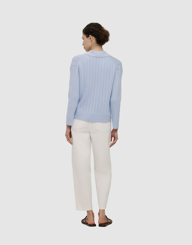 Trenery - Cotton Cashmere Fine Cable Polo