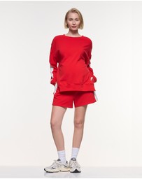Soon Maternity - Side Stripe Cotton Shorts