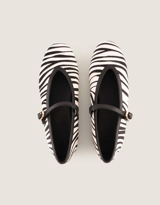 Shelly Shen - Rene Ballet Flats Zebra