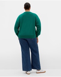 City Chic - Brooklyn Crew Neck Sweatshirt