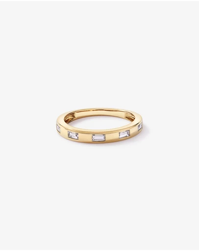 Michael Hill - 0.22TW Baguette Laboratory-Grown Diamond Wedding Band in 14kt Yellow Gold