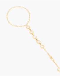 Lovisa - Waterproof Gold Plated Stainless Steel Diamante Fine Hand Chain