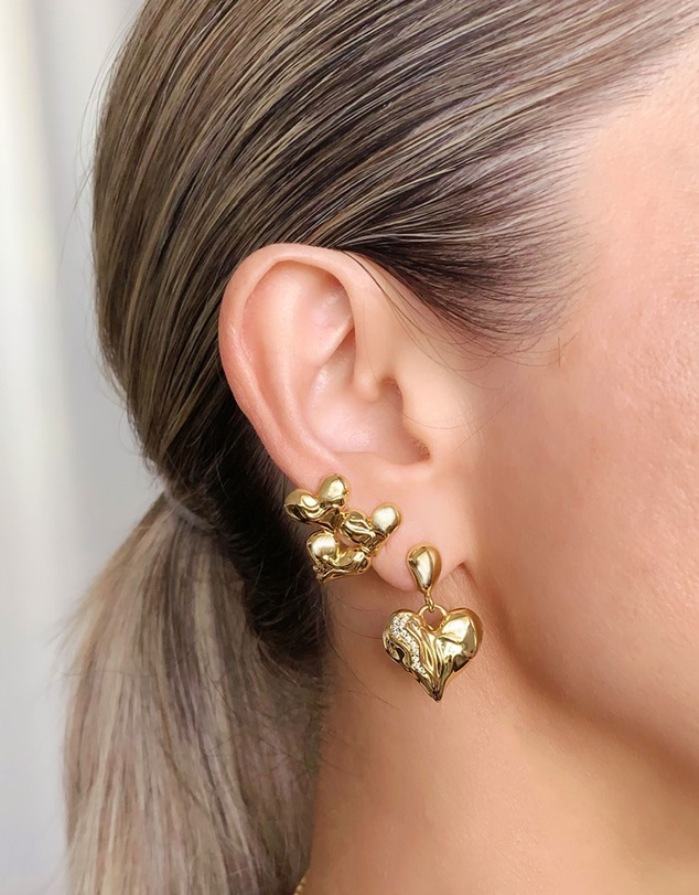 Jackie Mack - Gigis Heart Earrings