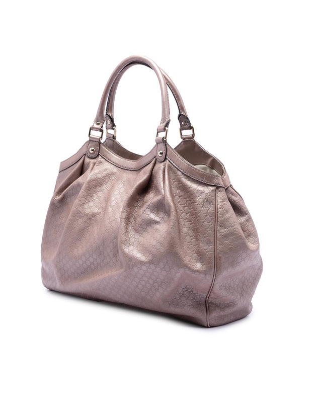 Pre-Loved by Azura Reborn - Pre-Loved Large Metallic Microguccissima Sukey Tote