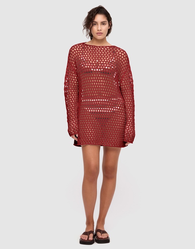 Zulu & Zephyr - Crochet Knit Tunic Dress