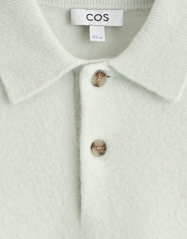 COS - Brushed-Wool Polo Shirt