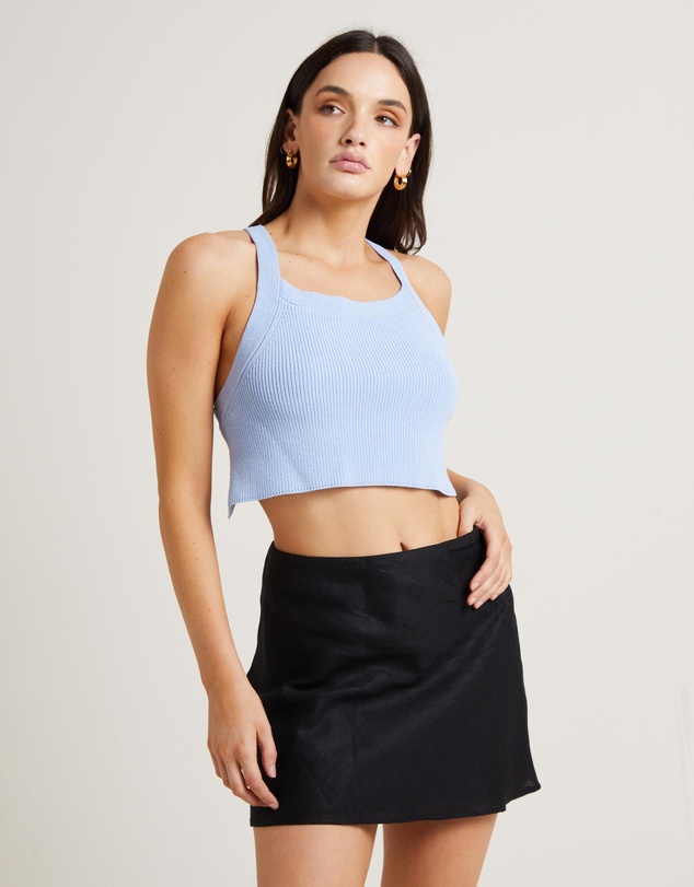Subtitled - Andi Compact Knit Cross Back Top